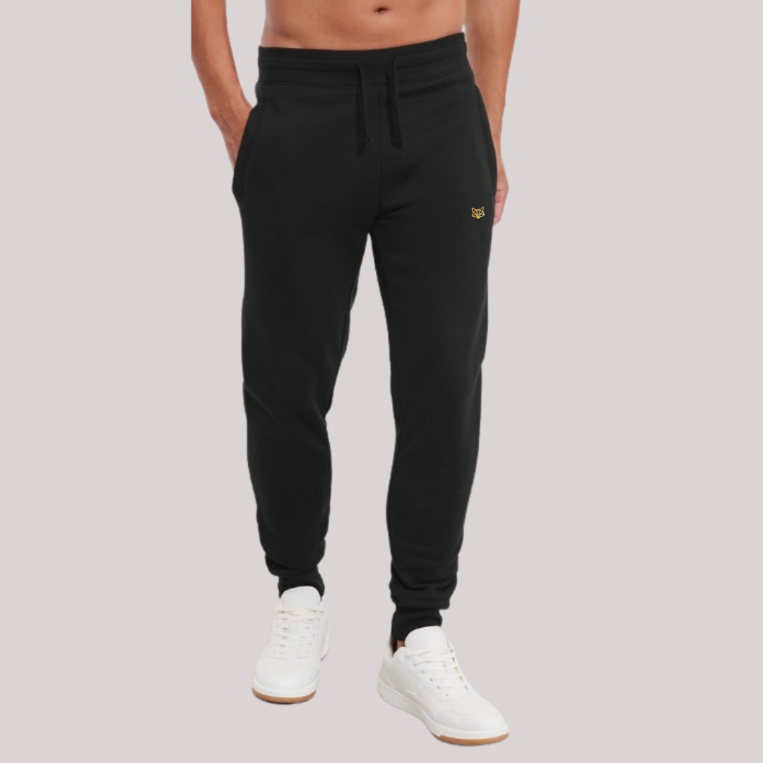 LuxeStride Jogging Bottoms - Black