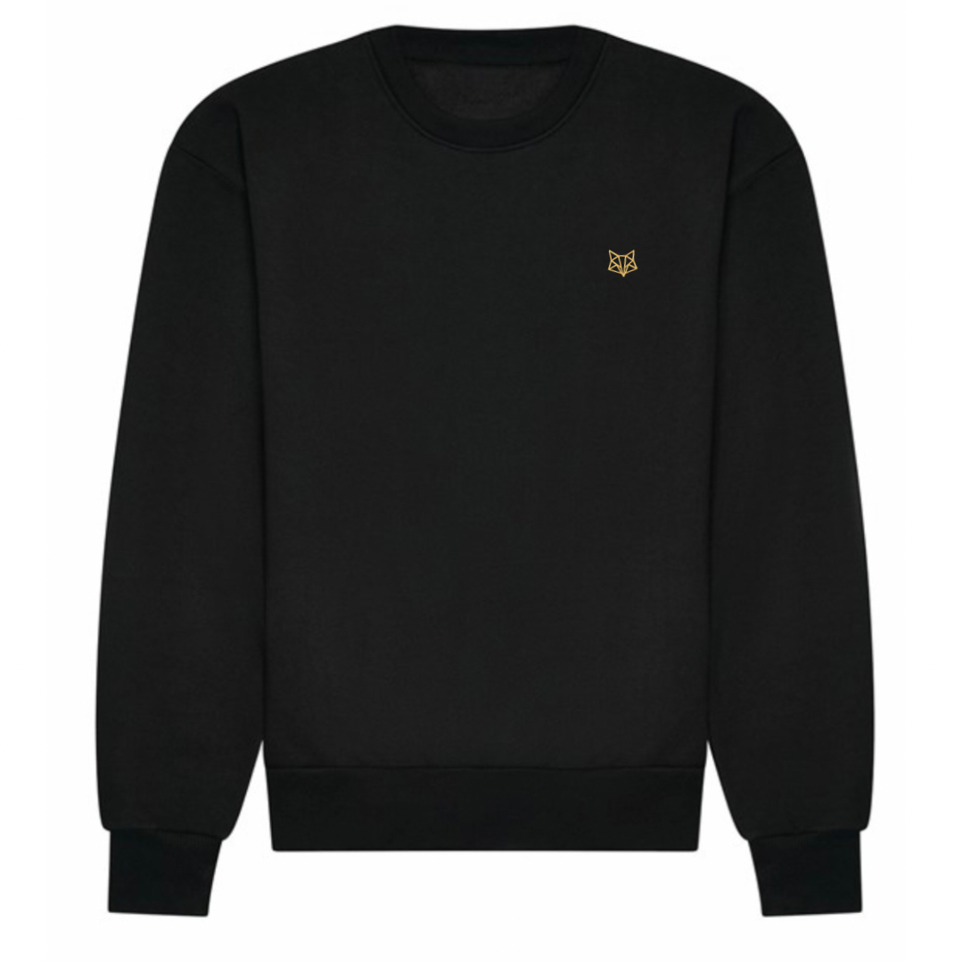 Rohde Round Neck Sweater Jumper - Black