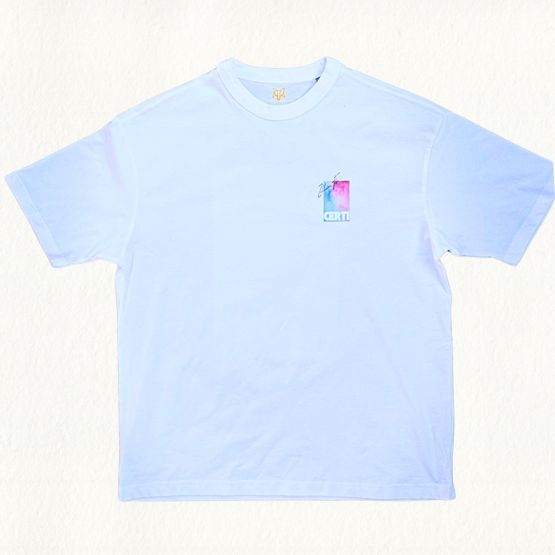 Blue/Pink Certi Boxy Tee