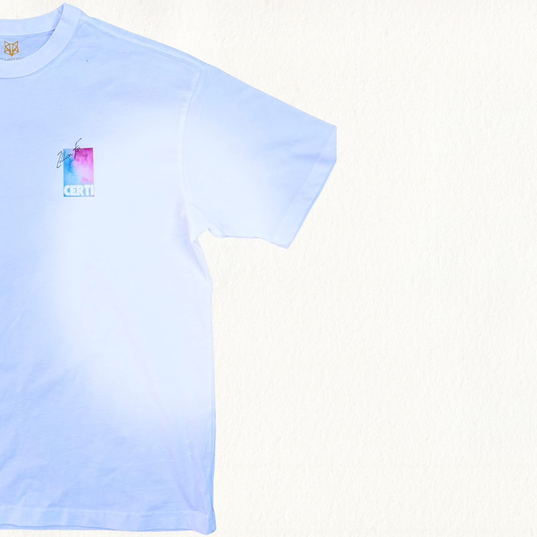 Blue/Pink Certi Boxy Tee