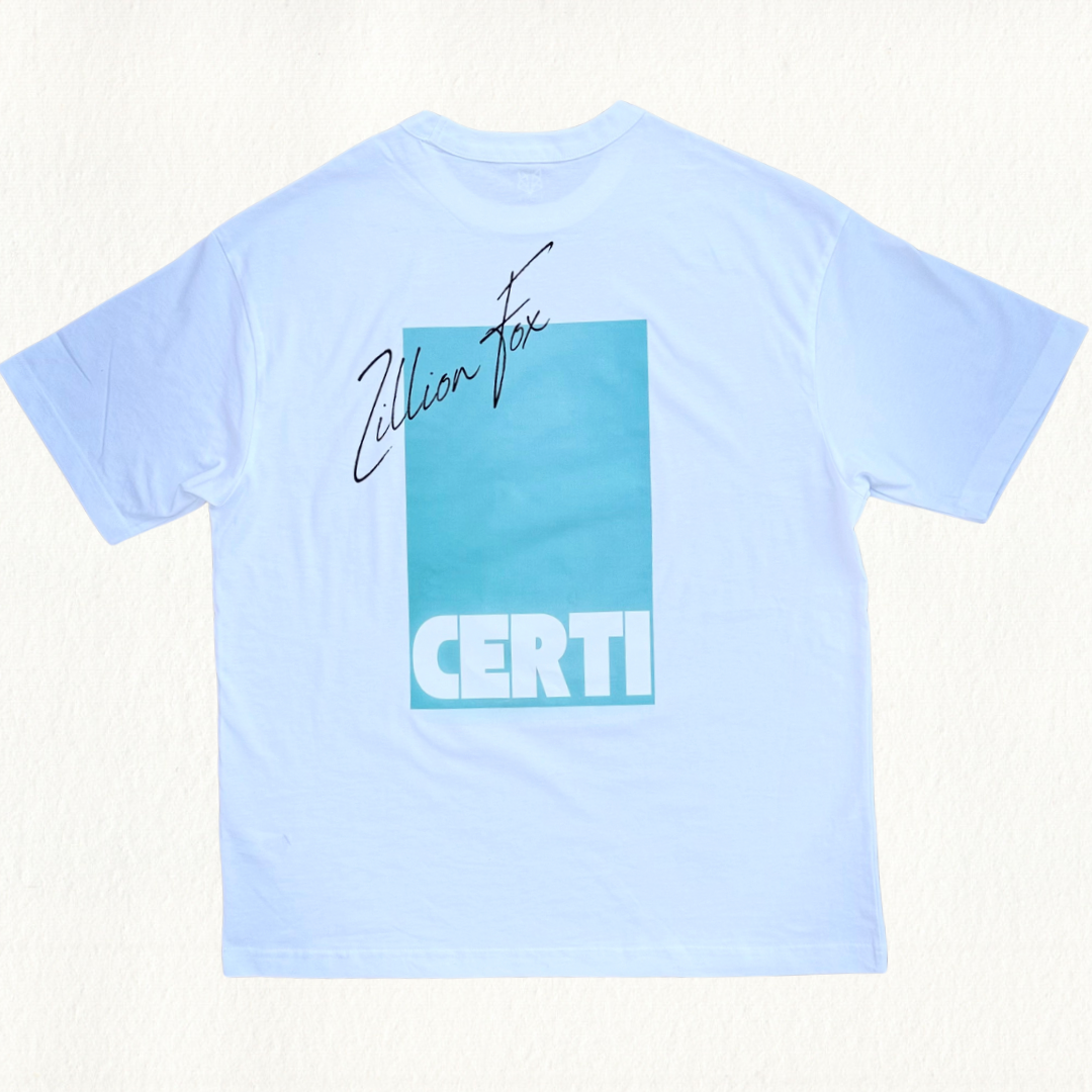 Turquoise Certi Boxy Tee