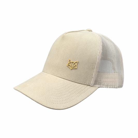 Cap TRC Suede Trucker style Hat - Cream