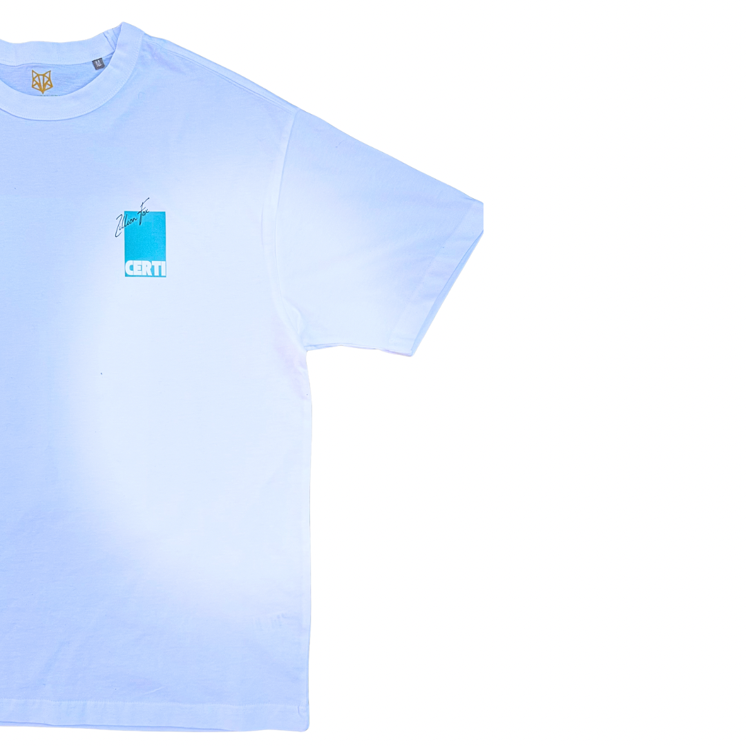 Turquoise Certi Boxy Tee