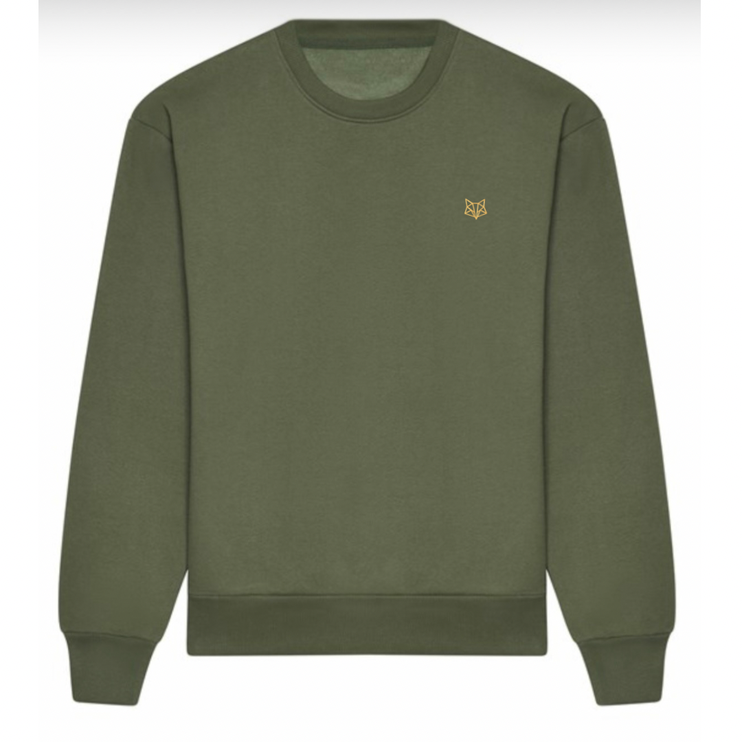 Rohde Round Neck Sweater Jumper - Khaki
